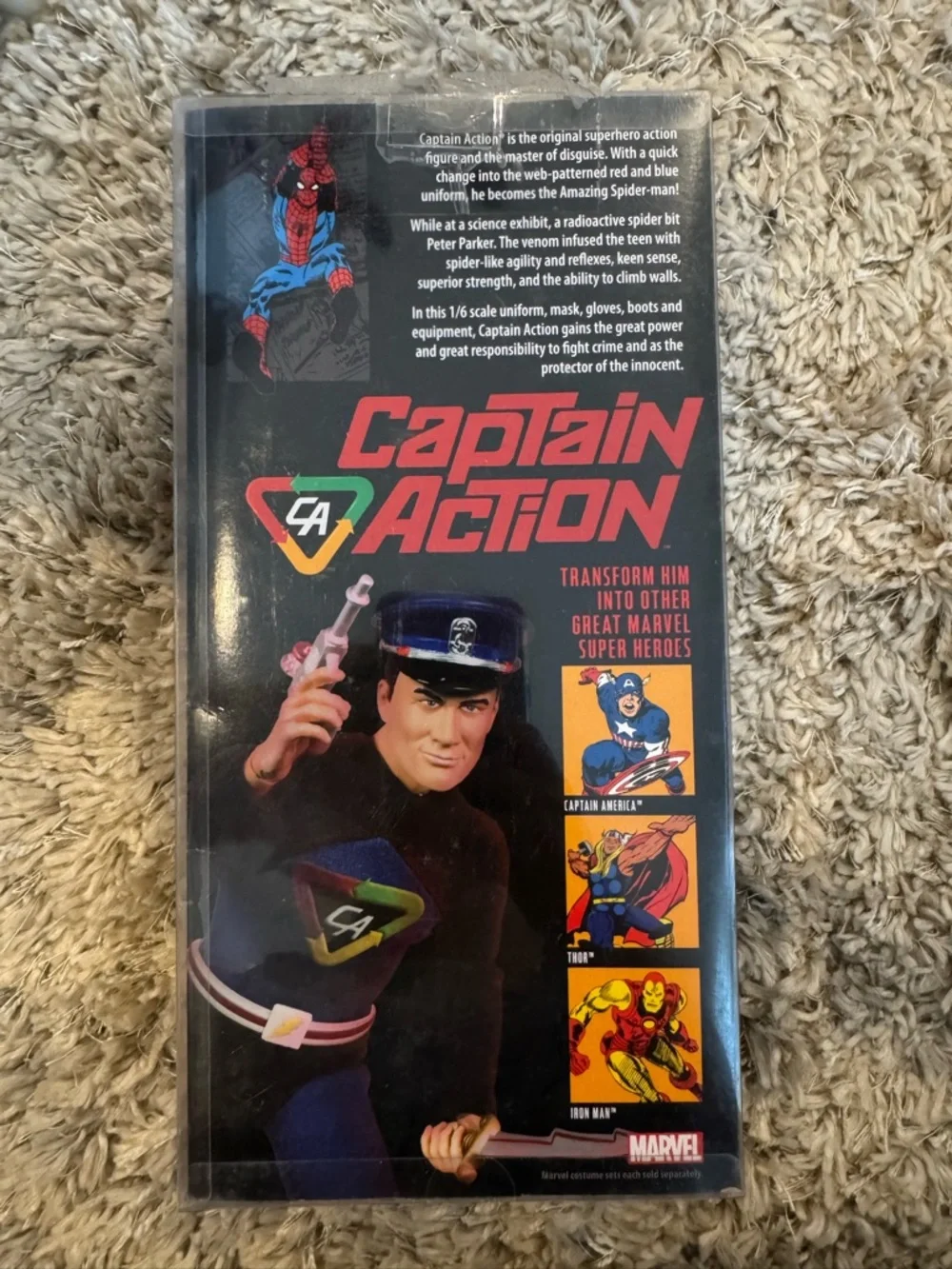 Captain Action Spider-Man Costume Marvel Comics 1/6 Scale Round 2 NIB 2011 - Picture 2 of 4